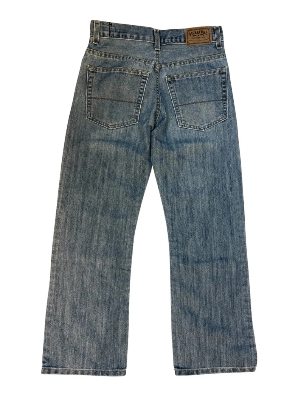 Signature by Levi’s Boys 14 Reg Bootcut Jeans Adjustable Waist VGUC Medium Wash